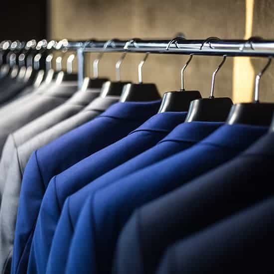 Suit Jackets in a closet